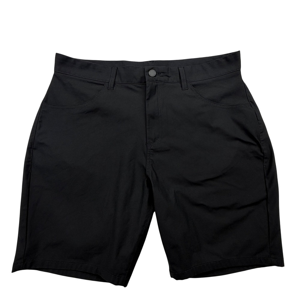 Kenneth Cole Shorts Mens 36 Black Active Polyester Performance Casual